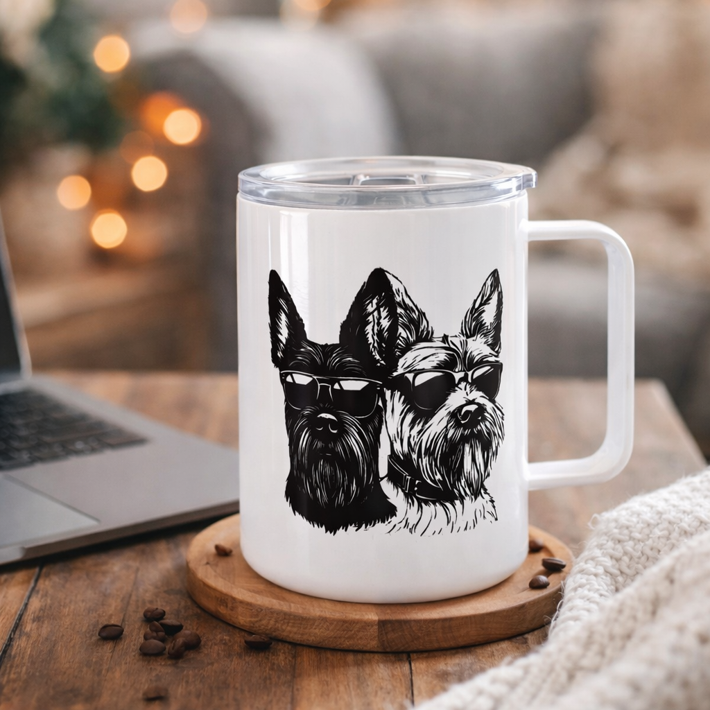 Cool Dog Travel Mug w/lid
