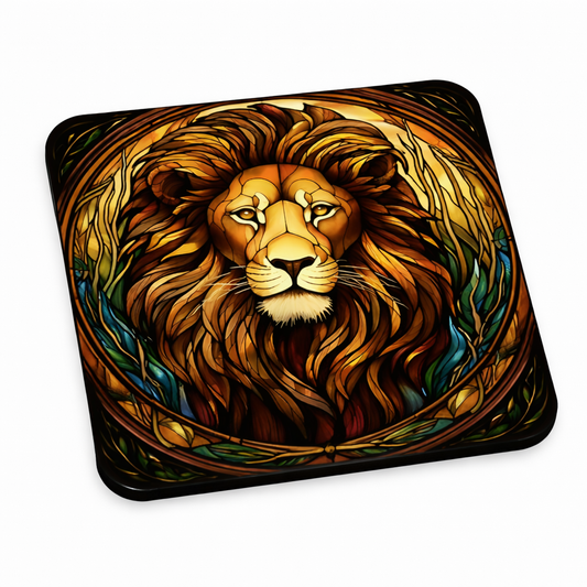 Stained Glass Wildlife Coaster Set