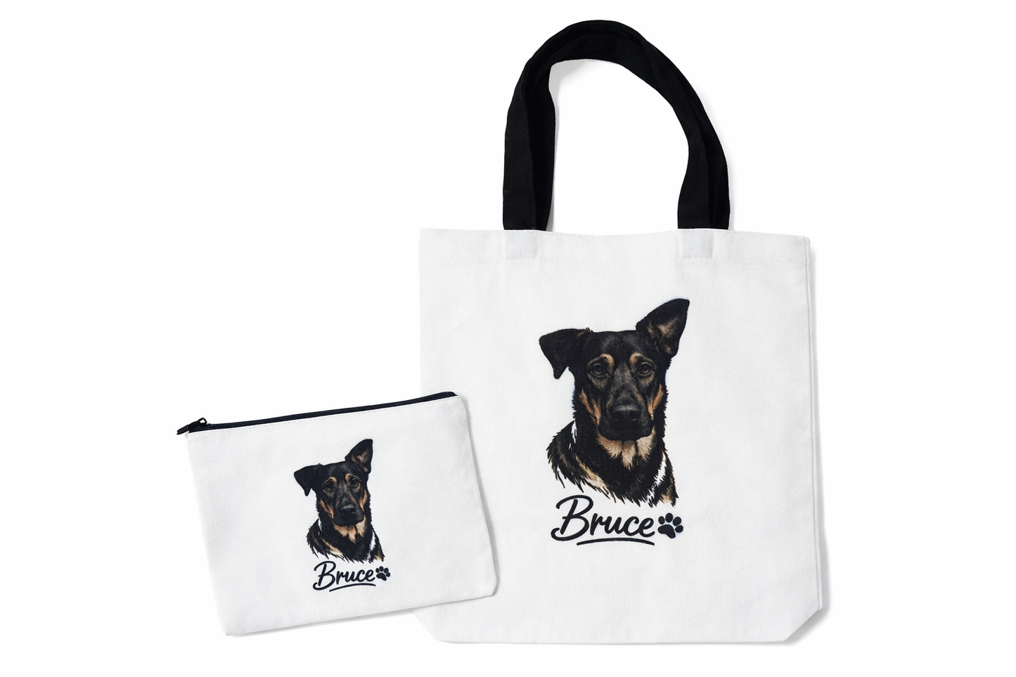 Custom Tote With Matching zipper pouch