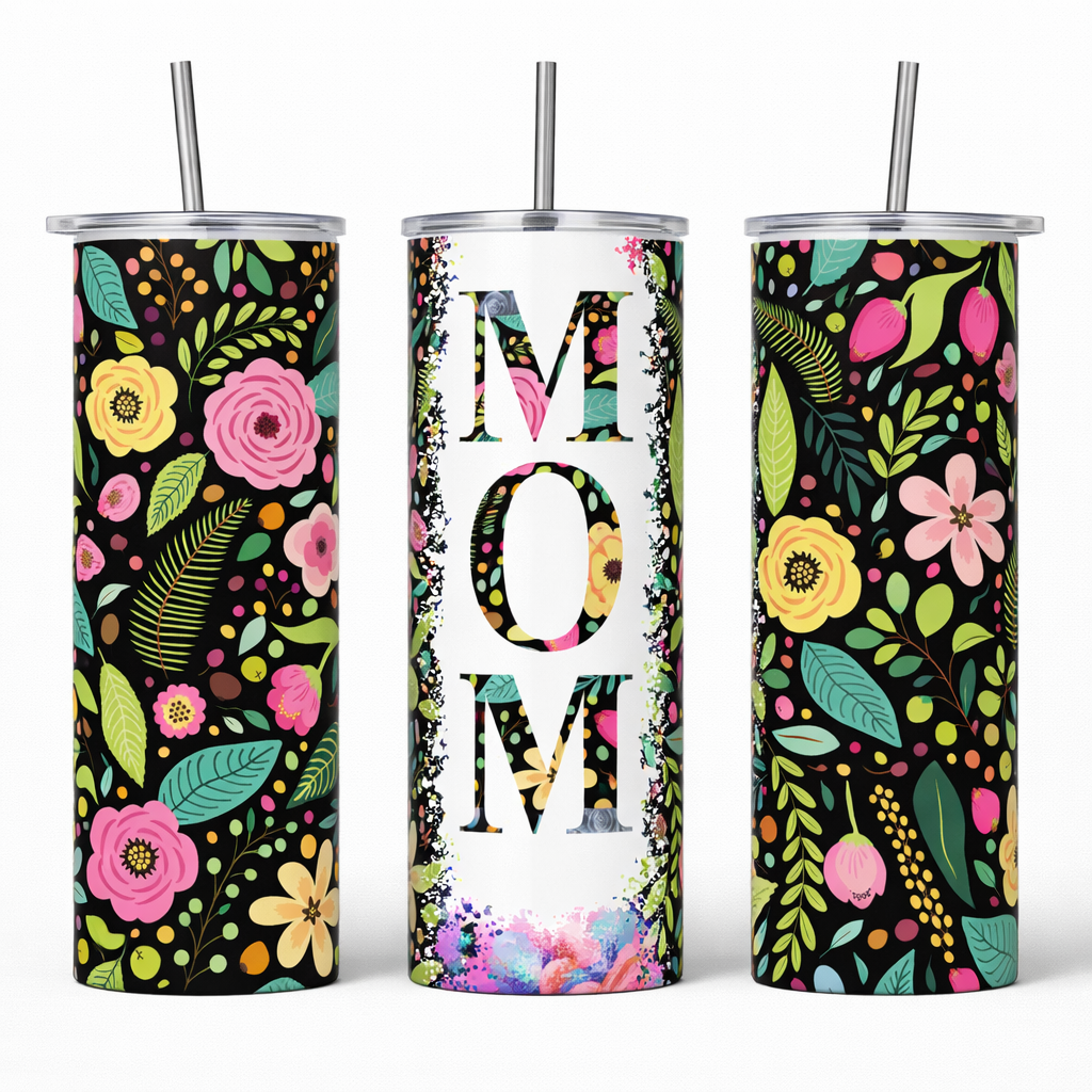 Midnight Bloom MOM 20oz Tumbler