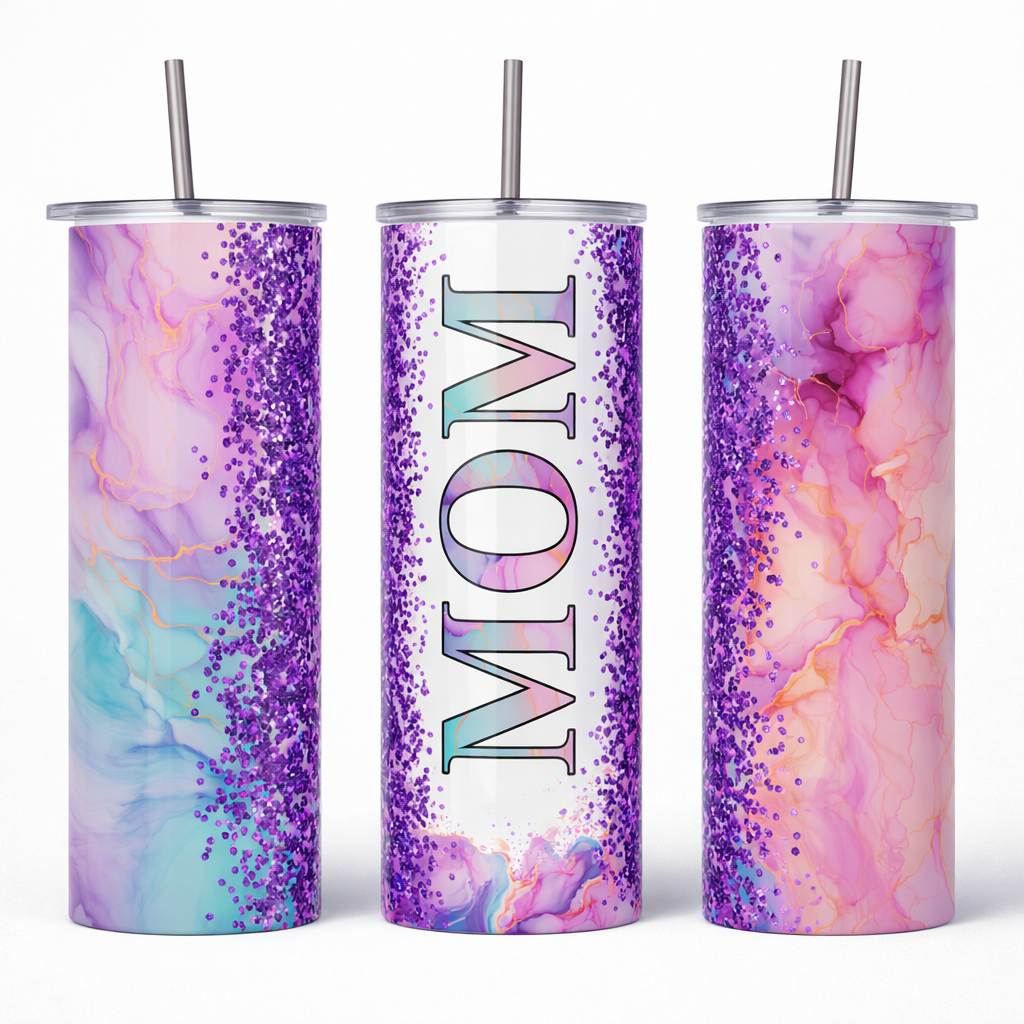 Galaxy Glitter MOM 20oz Tumbler