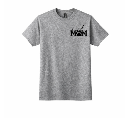 Cat Mom- Front and Back (Graphic Tee)