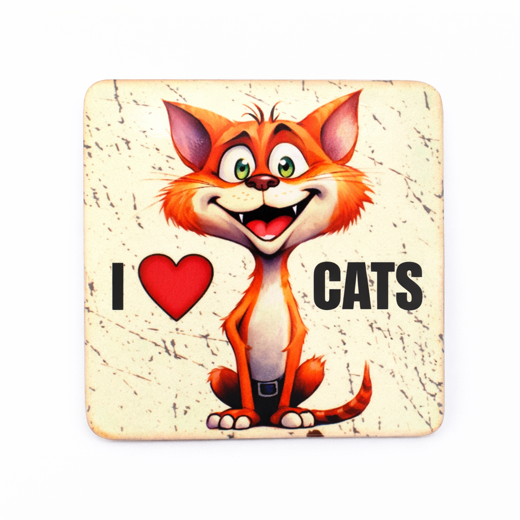I Love Cats (Magnet)