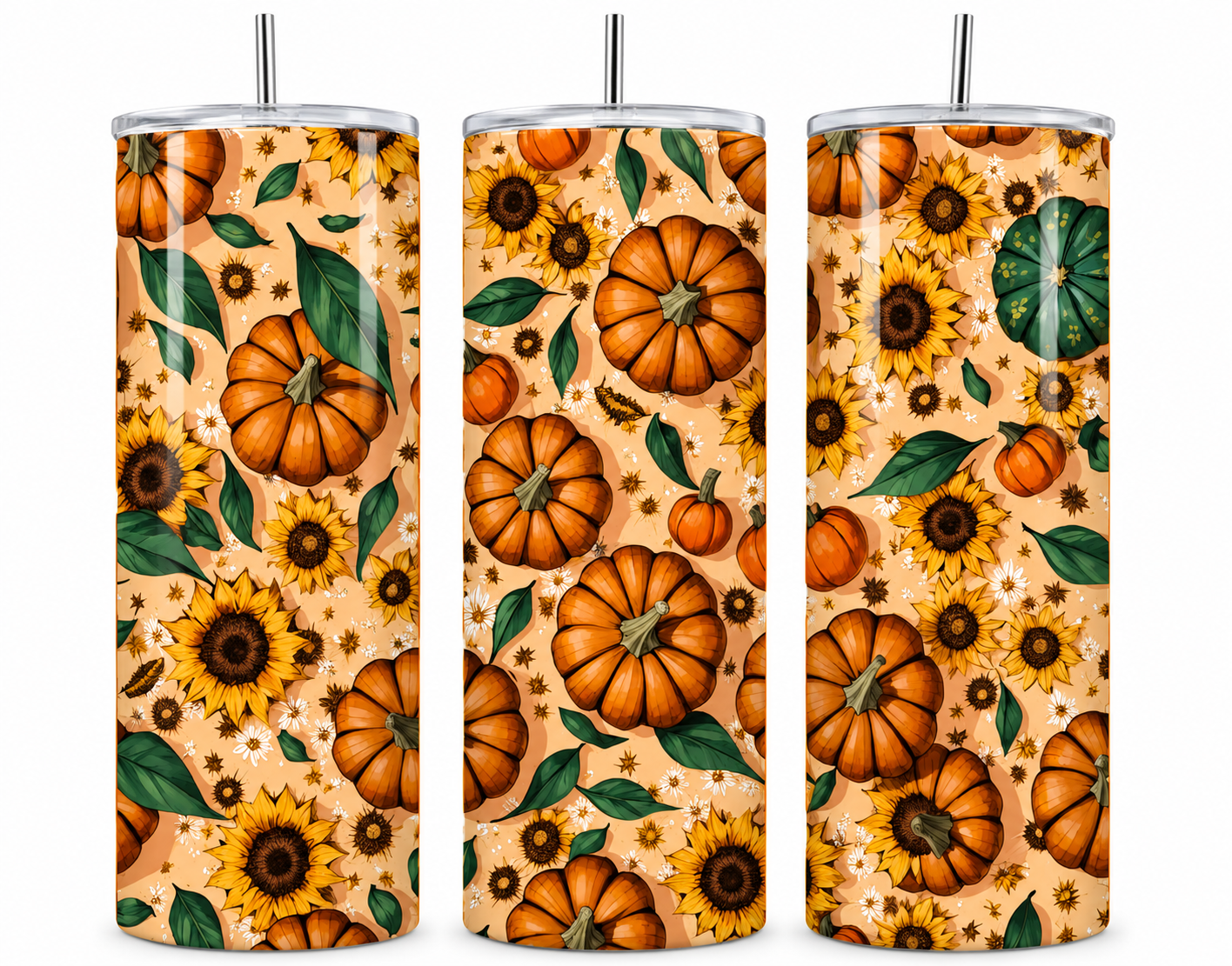 Pumpkin Patch Petals 20oz Tumbler