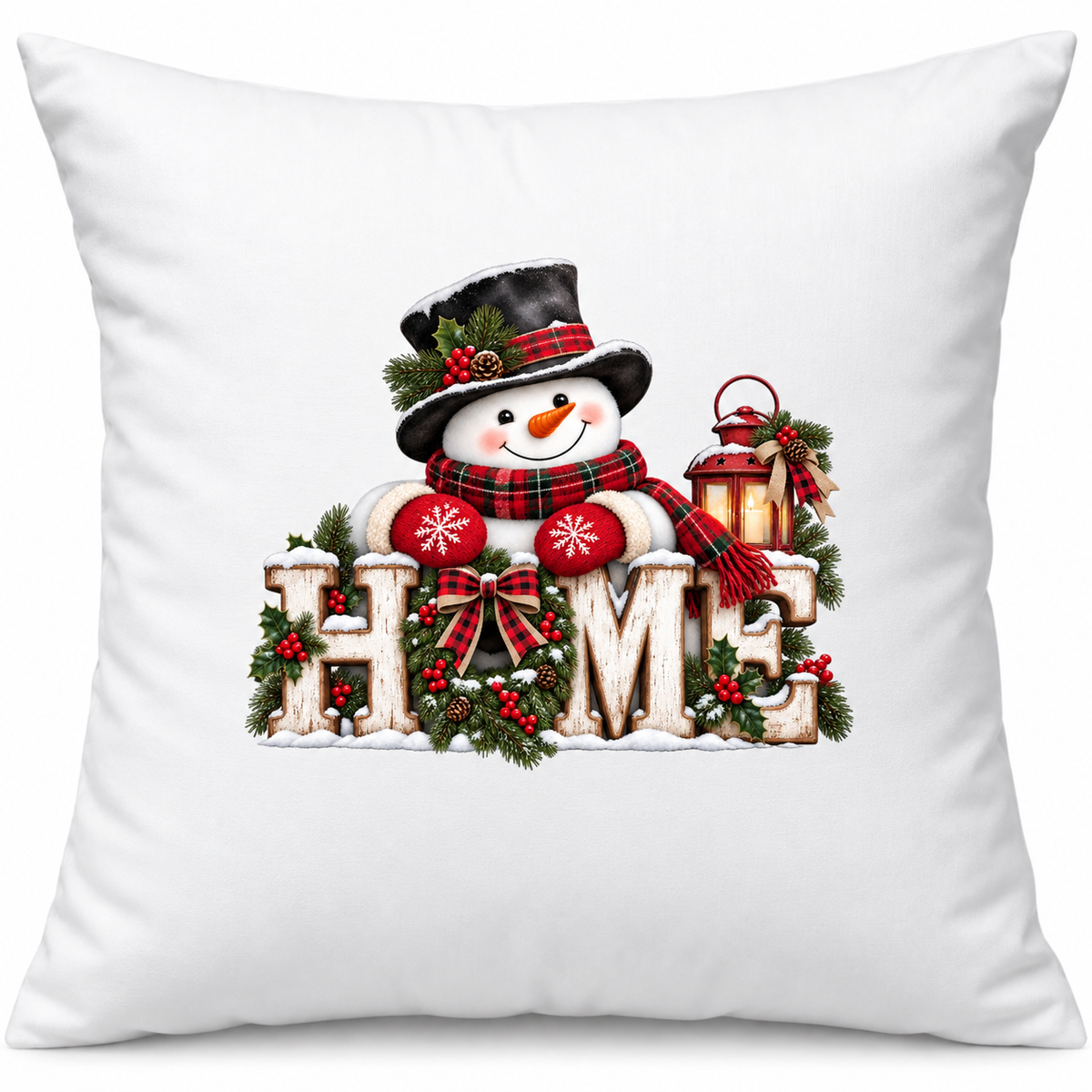 Frosty Christmas Home (pillow case)