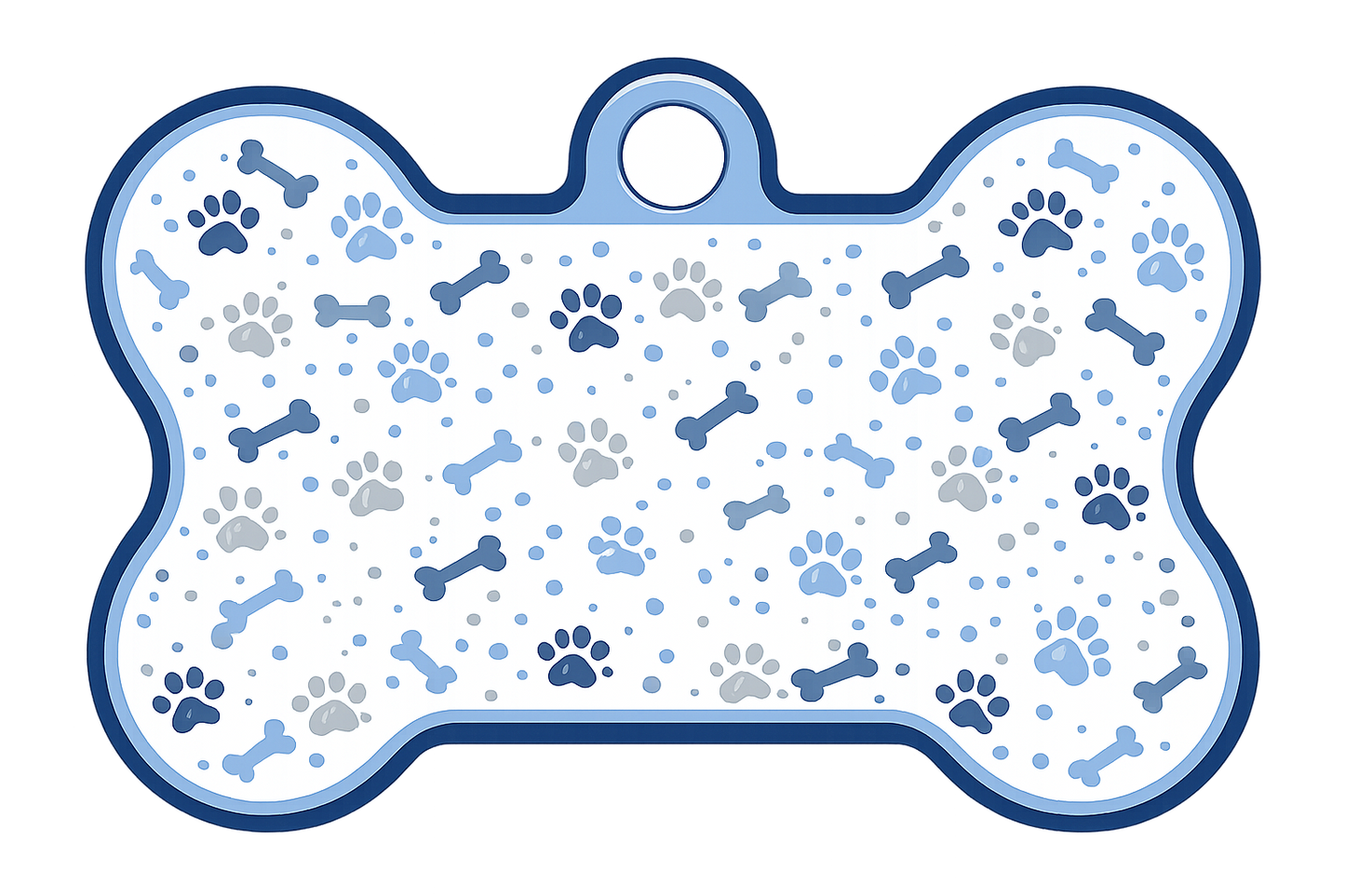 Blue Paw Parade (ID Tag)