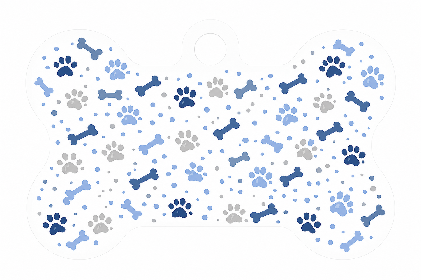 Blue Paw Parade (ID Tag)