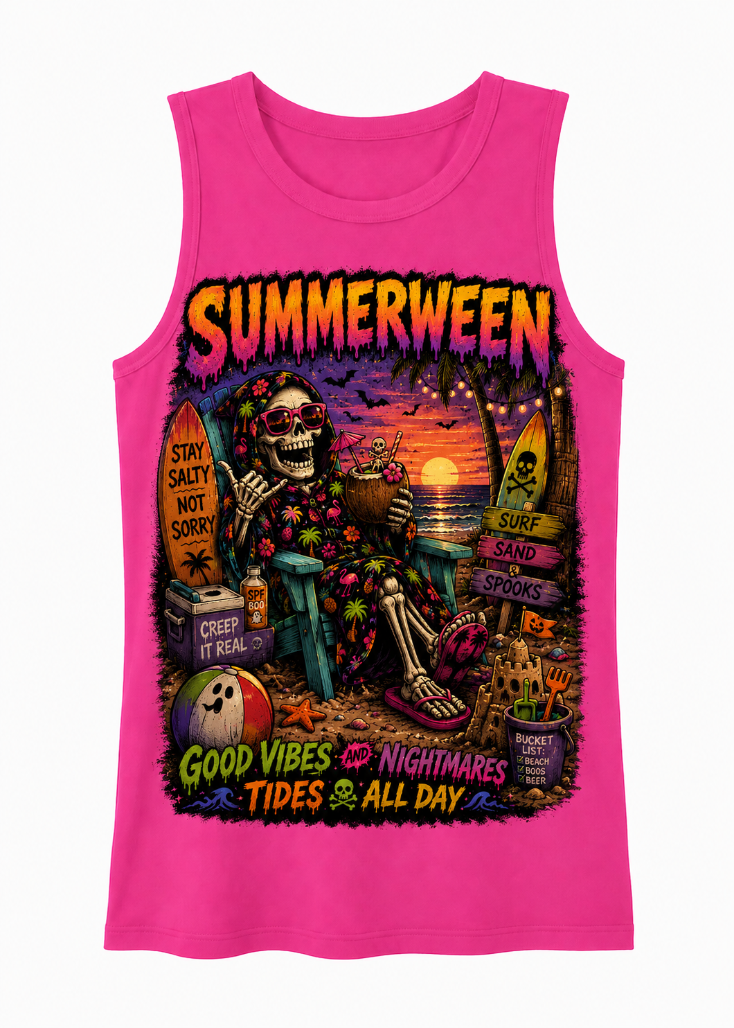 Stay Salty Not Sorry Summerween Tank