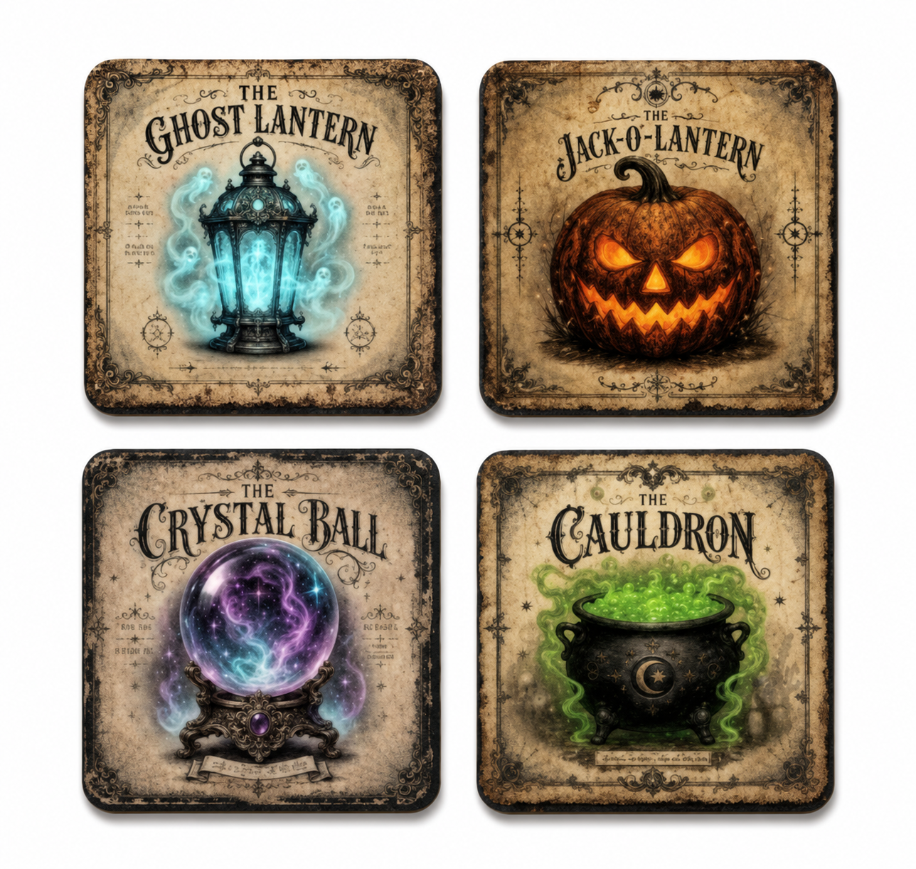 Haunted Curiosities Coaster Set