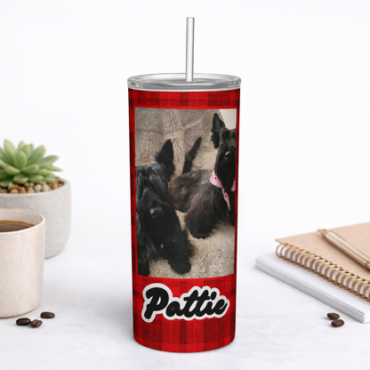 Plaid? I Said PAW-LAID 20oz Tumbler-(Customizable with photos)