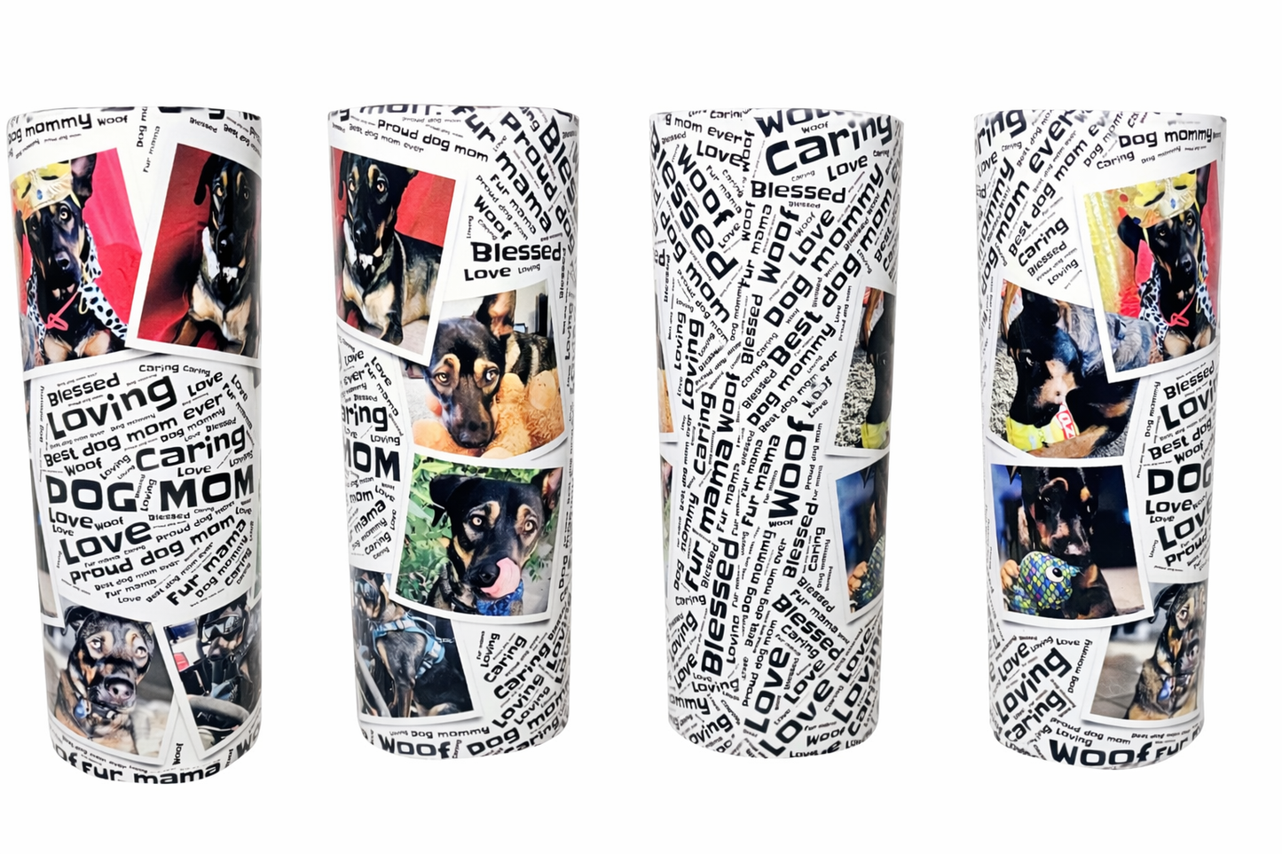 Woof and Words 20oz Tumbler - (Customizable with photos)
