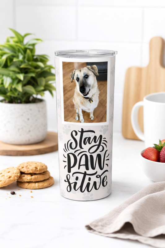 Stay PAWsitive 20oz Tumbler