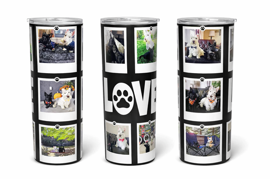 Un-Fur-Gettable LOVE 20oz Tumbler- (Customizable with Photos)