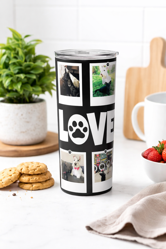 Un-Fur-Gettable LOVE 20oz Tumbler- (Customizable with Photos)
