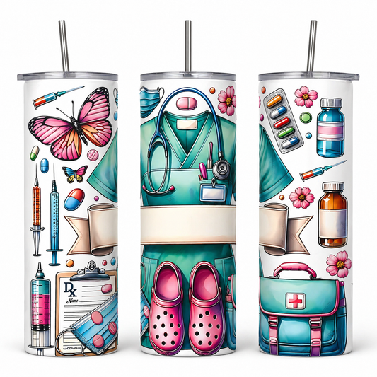 Scrub Life 20oz Tumbler (Personalized)