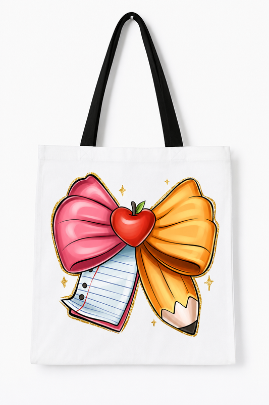 Teacher Bow (Tote Bag)