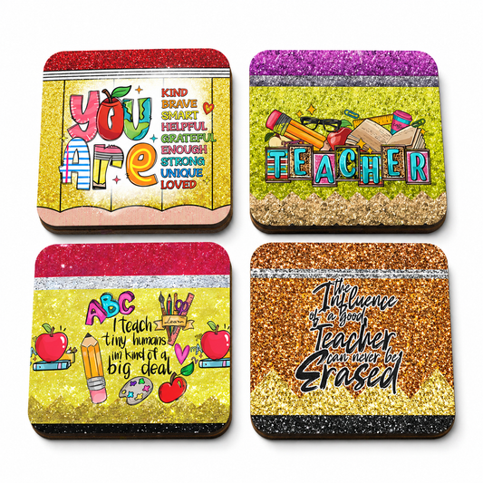 Teach, Inspire & Shine Coaster Set