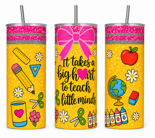 Teach with Heart 20oz Tumbler
