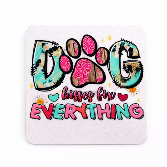 Dog Kisses Fix Everything (Magnet)