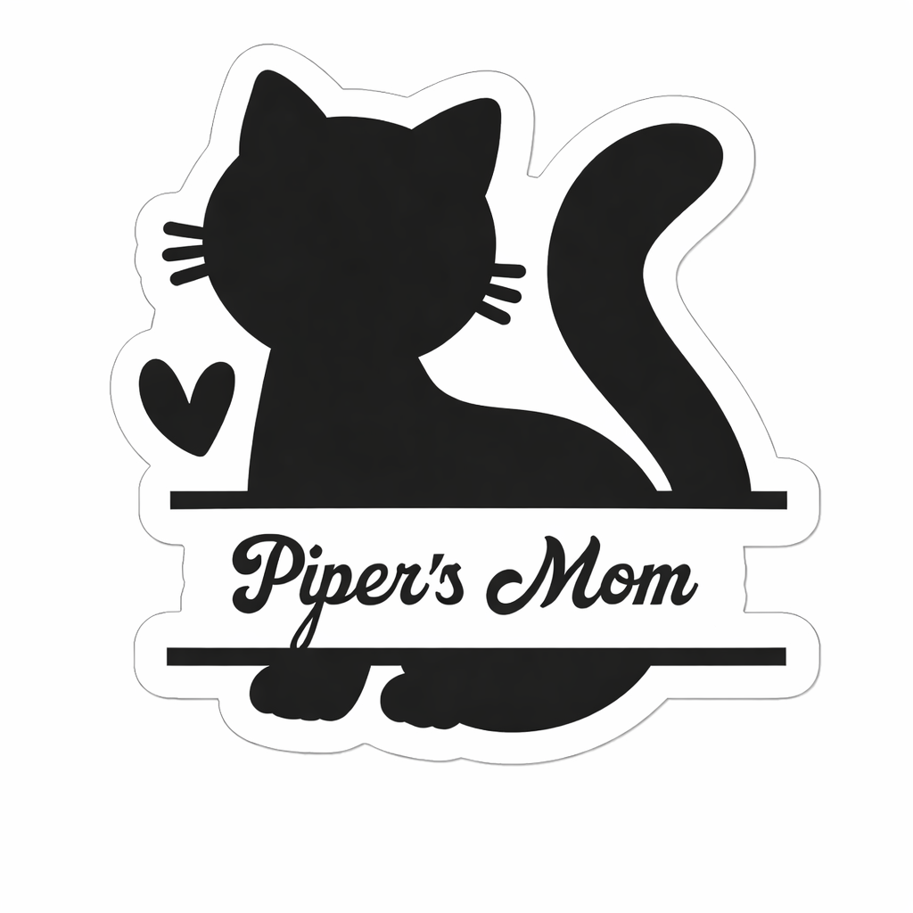 Purrfectly Mine Name Sticker