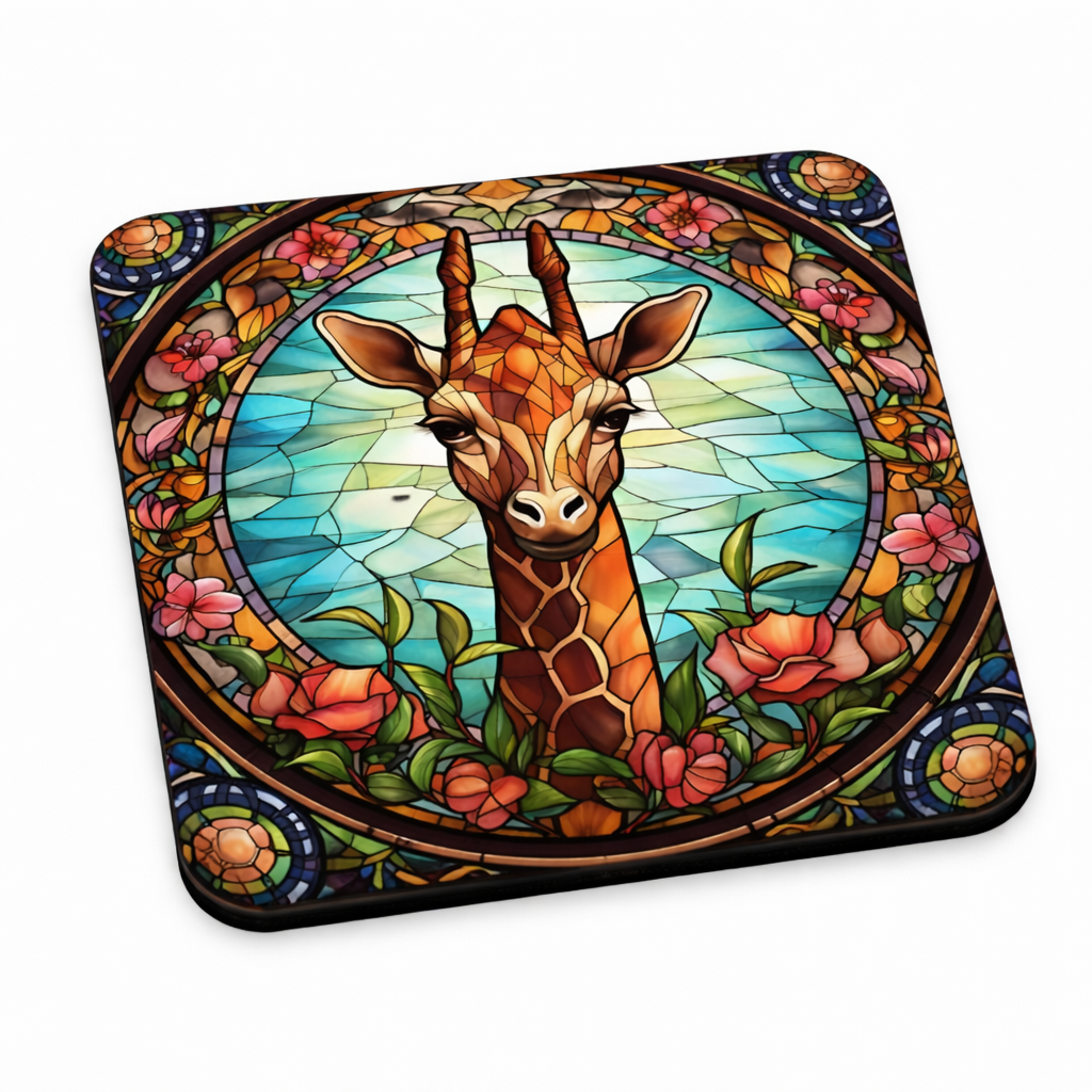 Stained Glass Wildlife Coaster Set