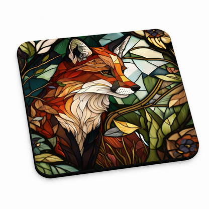 Stained Glass Wildlife Coaster Set