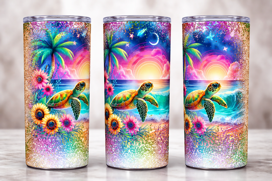 Sea Turtle Sunset 20oz Tumbler