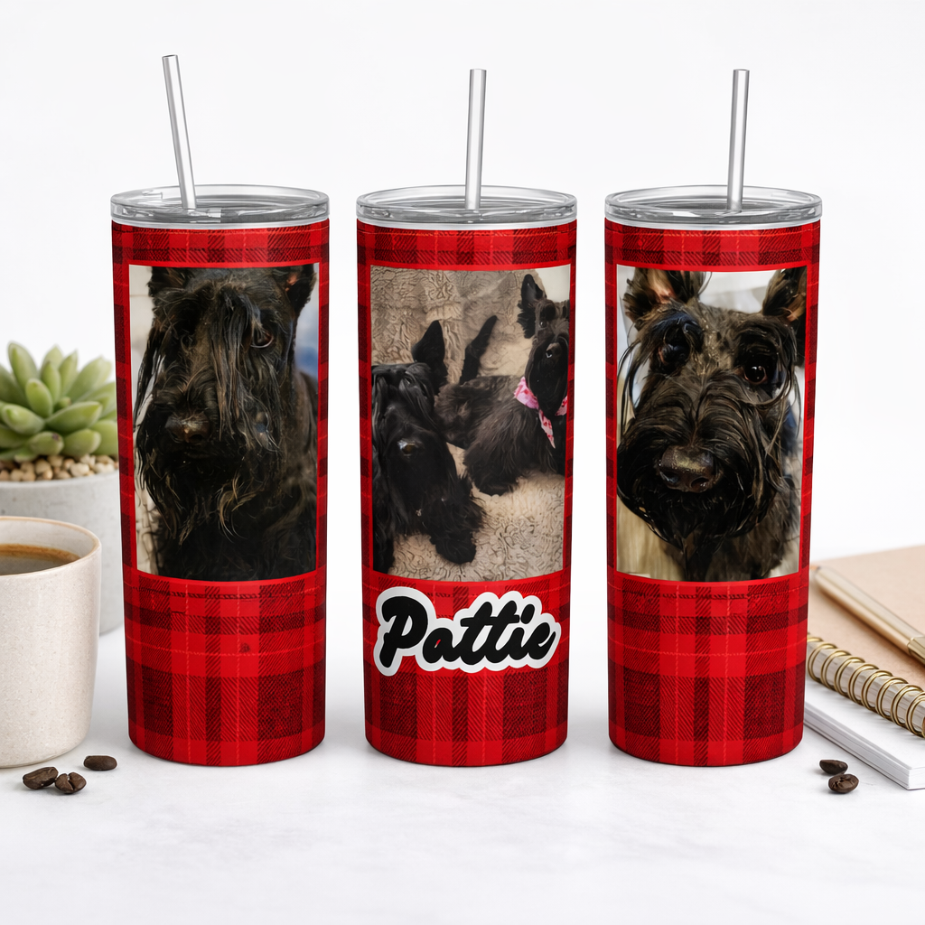 Plaid? I Said PAW-LAID 20oz Tumbler-(Customizable with photos)
