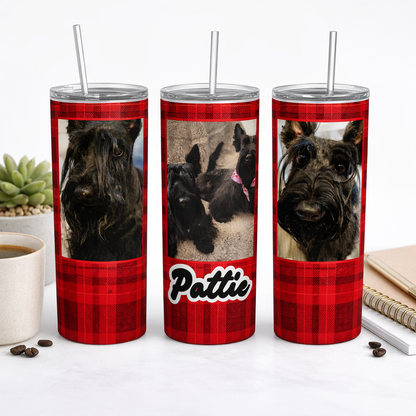 Plaid? I Said PAW-LAID 20oz Tumbler-(Customizable with photos)