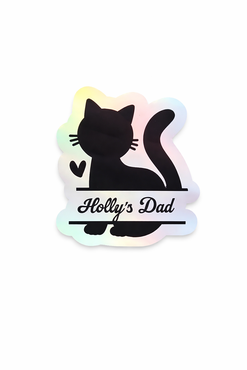 Purrfectly Mine Name Sticker