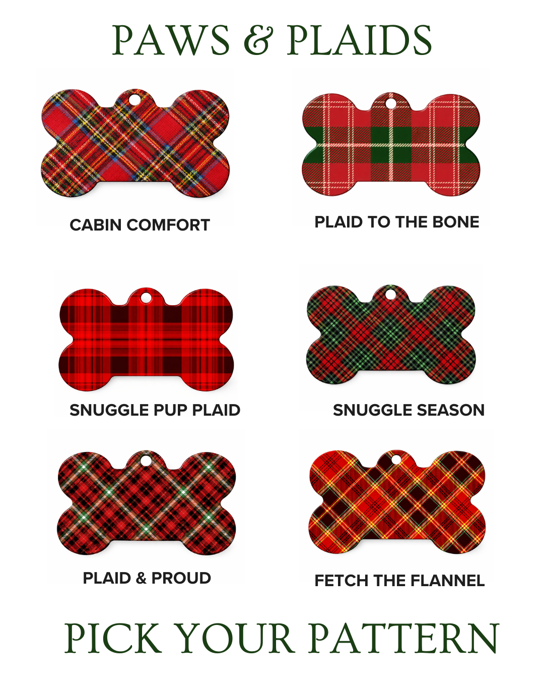 Paws and Plaid (ID Tags)