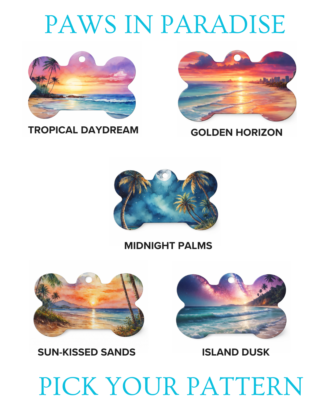Paws In Paradise (ID Tags)