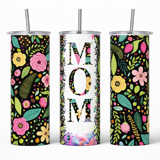 Midnight Bloom MOM 20oz Tumbler