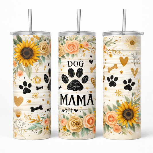 Sunflower Dog Mama 20oz Tumbler