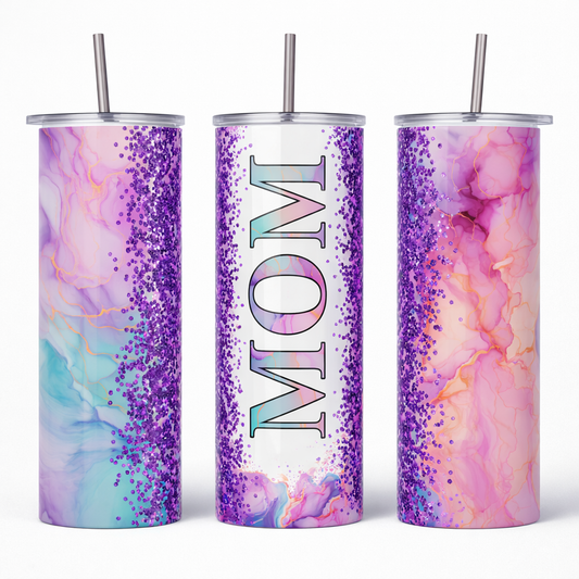 Galaxy Glitter MOM 20oz Tumbler