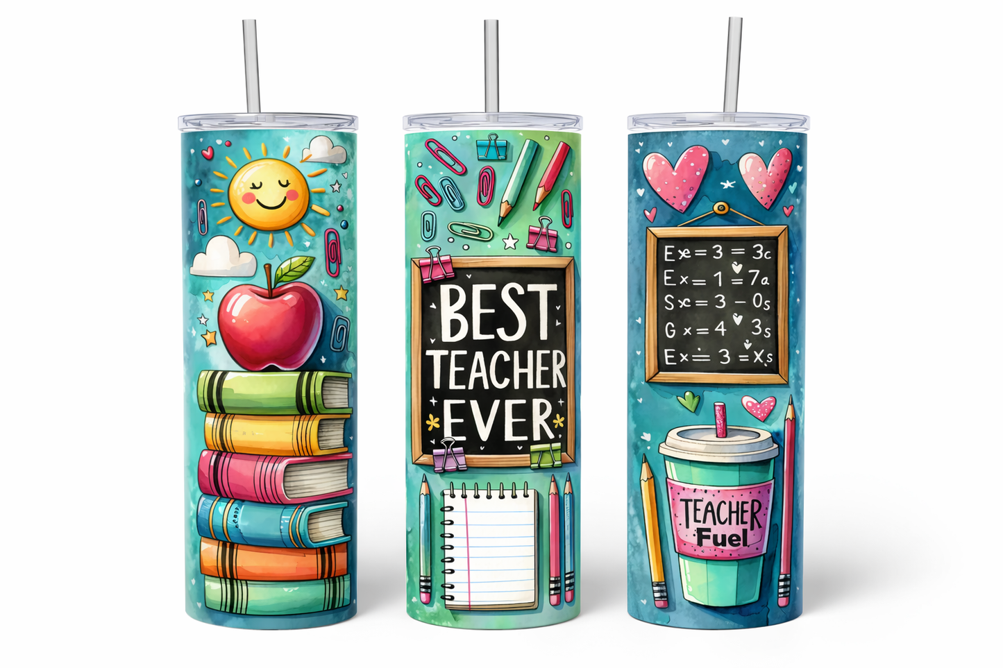 Best Teacher Ever 20oz Skinny Tumbler