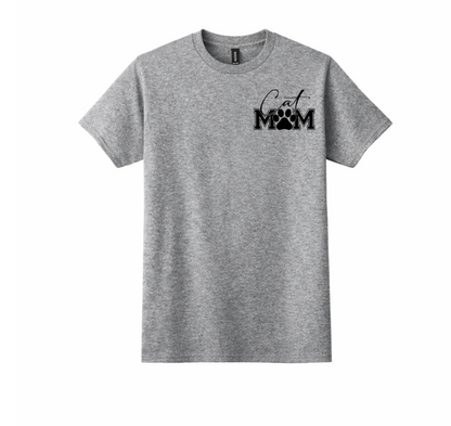 Cat Mom- Front and Back (Graphic Tee)