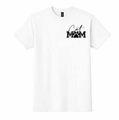 Cat Mom- Front and Back (Graphic Tee)