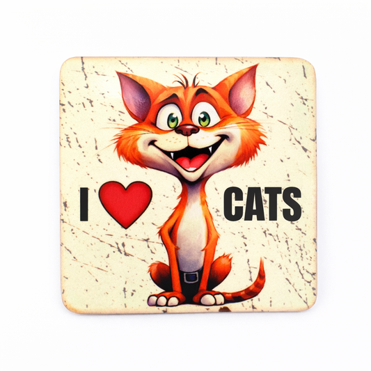 I Love Cats (Magnet)