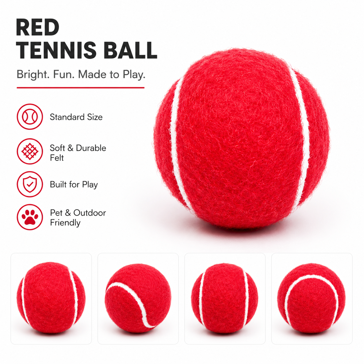 Custom Pet Tennis Balls (No Squeaker)