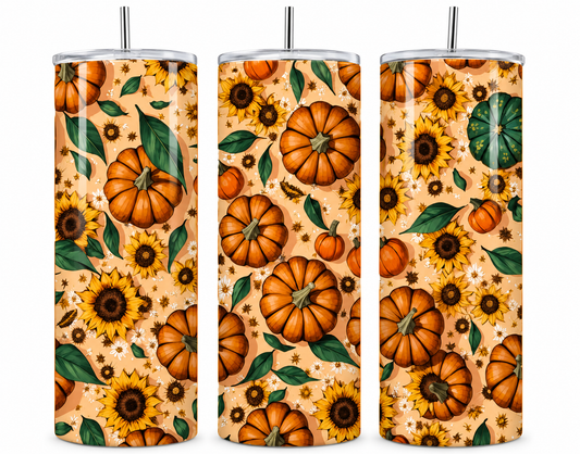 Pumpkin Patch Petals 20oz Tumbler
