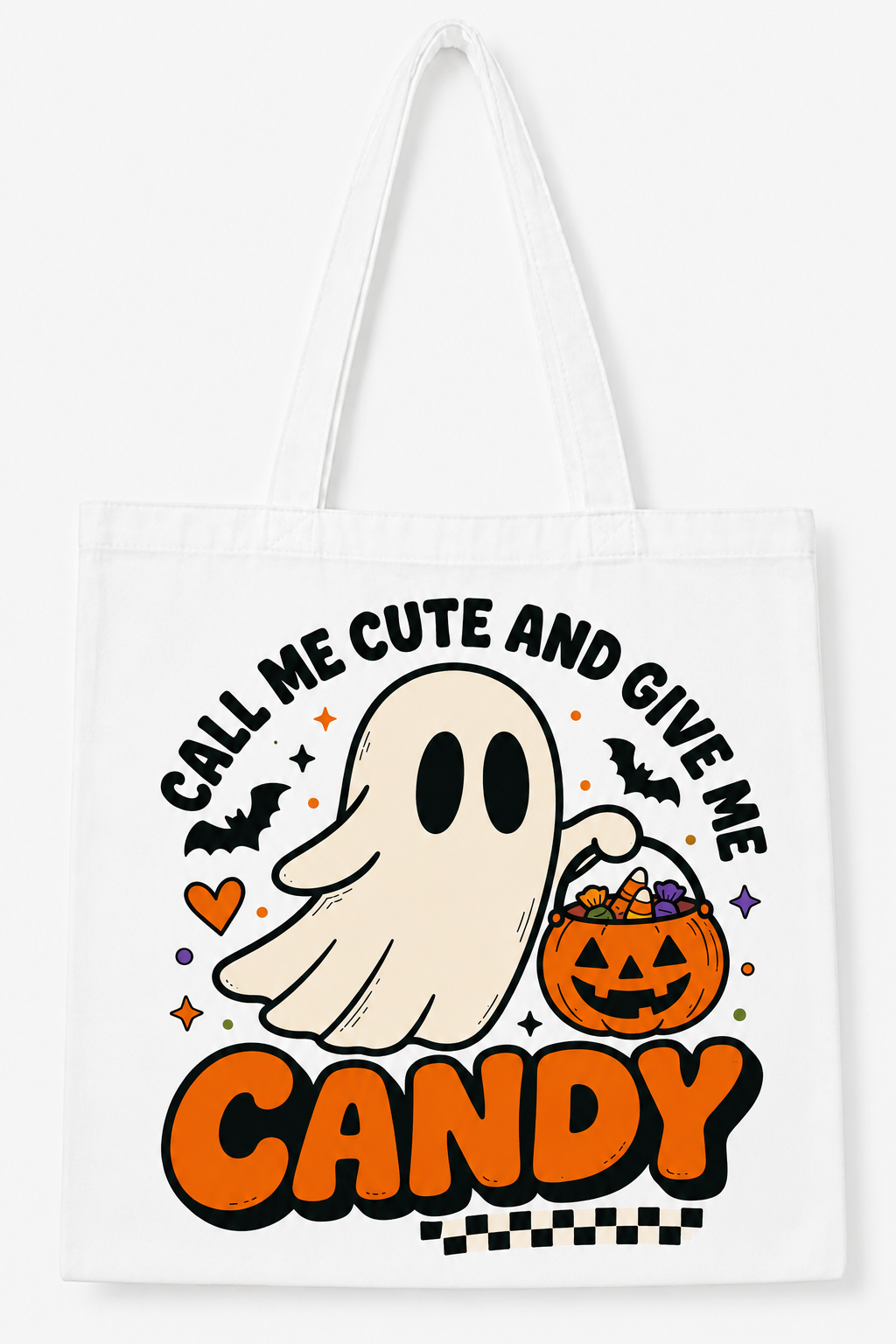 Call Me Cute And Give Me Candy (Tote Bag)