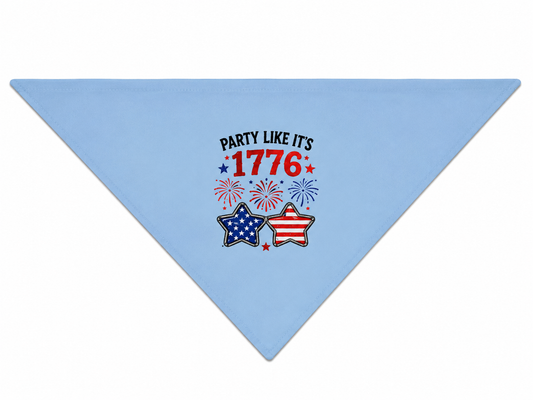 Party Like It's 1776 Patriotic Pet Bandana