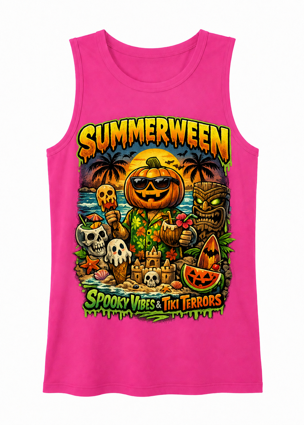 Spooky Vibes & Tiki Terrors Tank