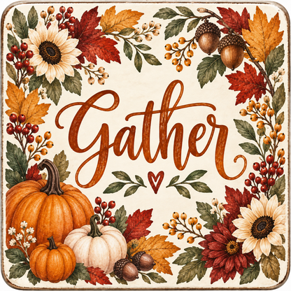 Be Thankful Coaster Set