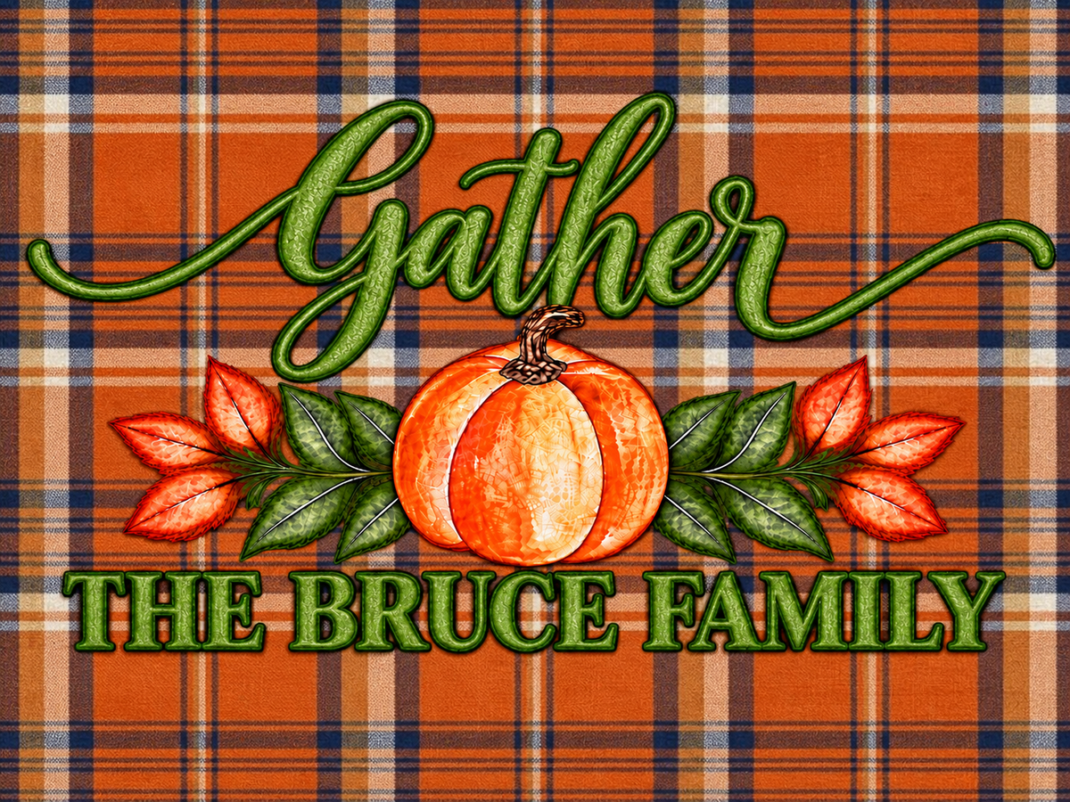 Give Thanks Placemats Customizable