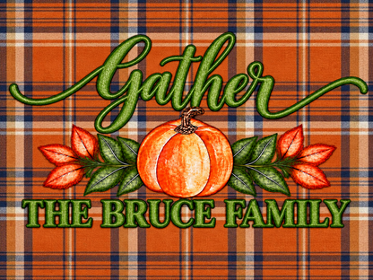 Give Thanks Placemats Customizable