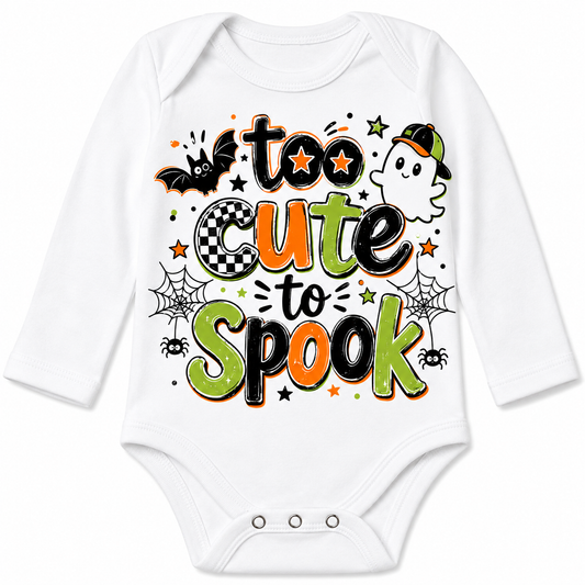 Too Cute To Spook 2 (Long Sleeve Onesie)