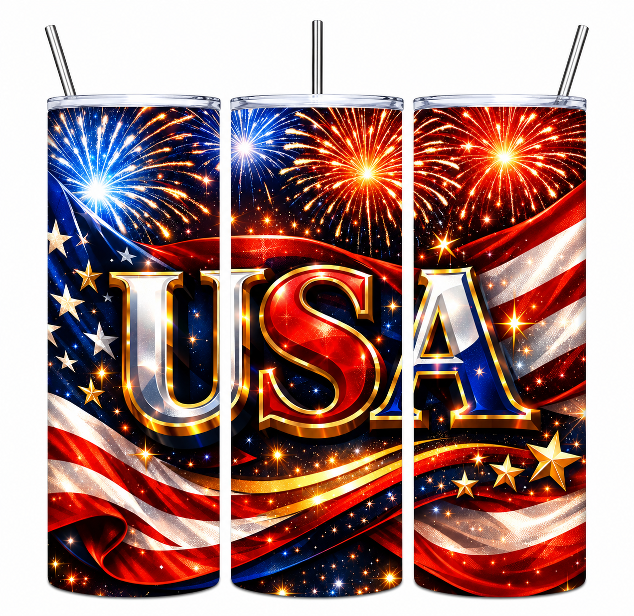 Stars, Stripes & Sparks 20oz Tumbler