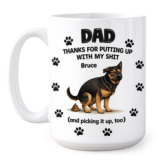 Dad's Favorite Mug – 15oz Personalized Pet Edition